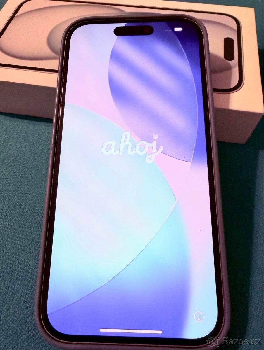 iPhone 15 Blue BATERIE 100% TOP - 5