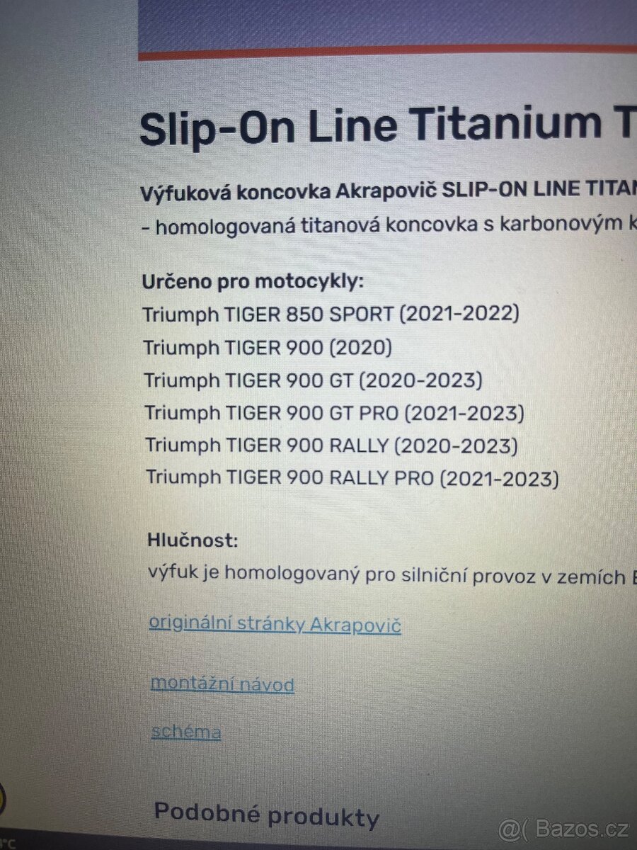Akrapovic titanium triumph tiger 850/900(20-23) - 5