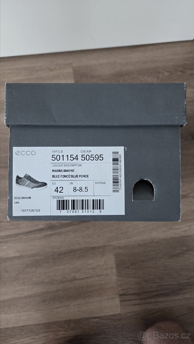 Kožené tenisky Ecco Graham vel 42 - 5