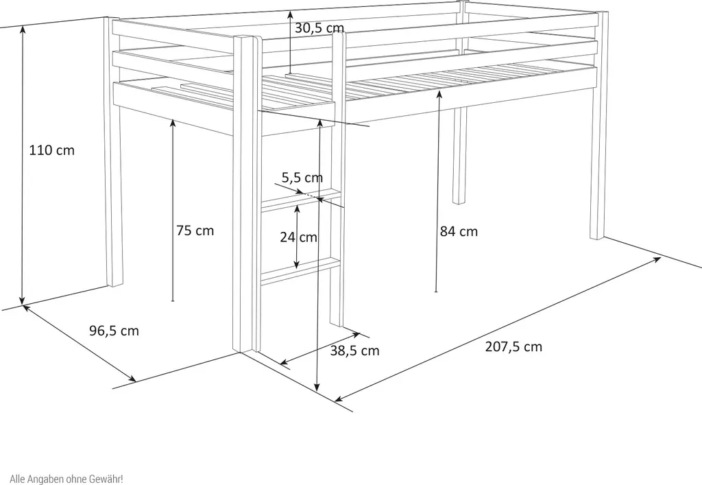 Dětská vyvýšená postel - 5