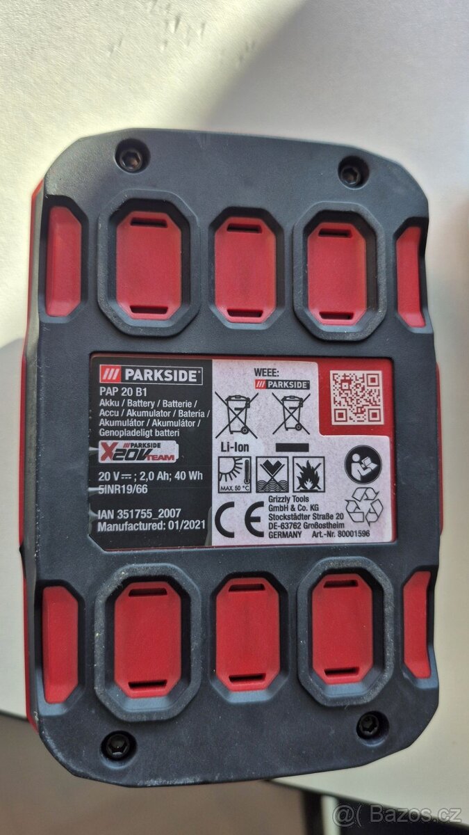 Rázový utahovák Parkside vč. akumulátoru - 5