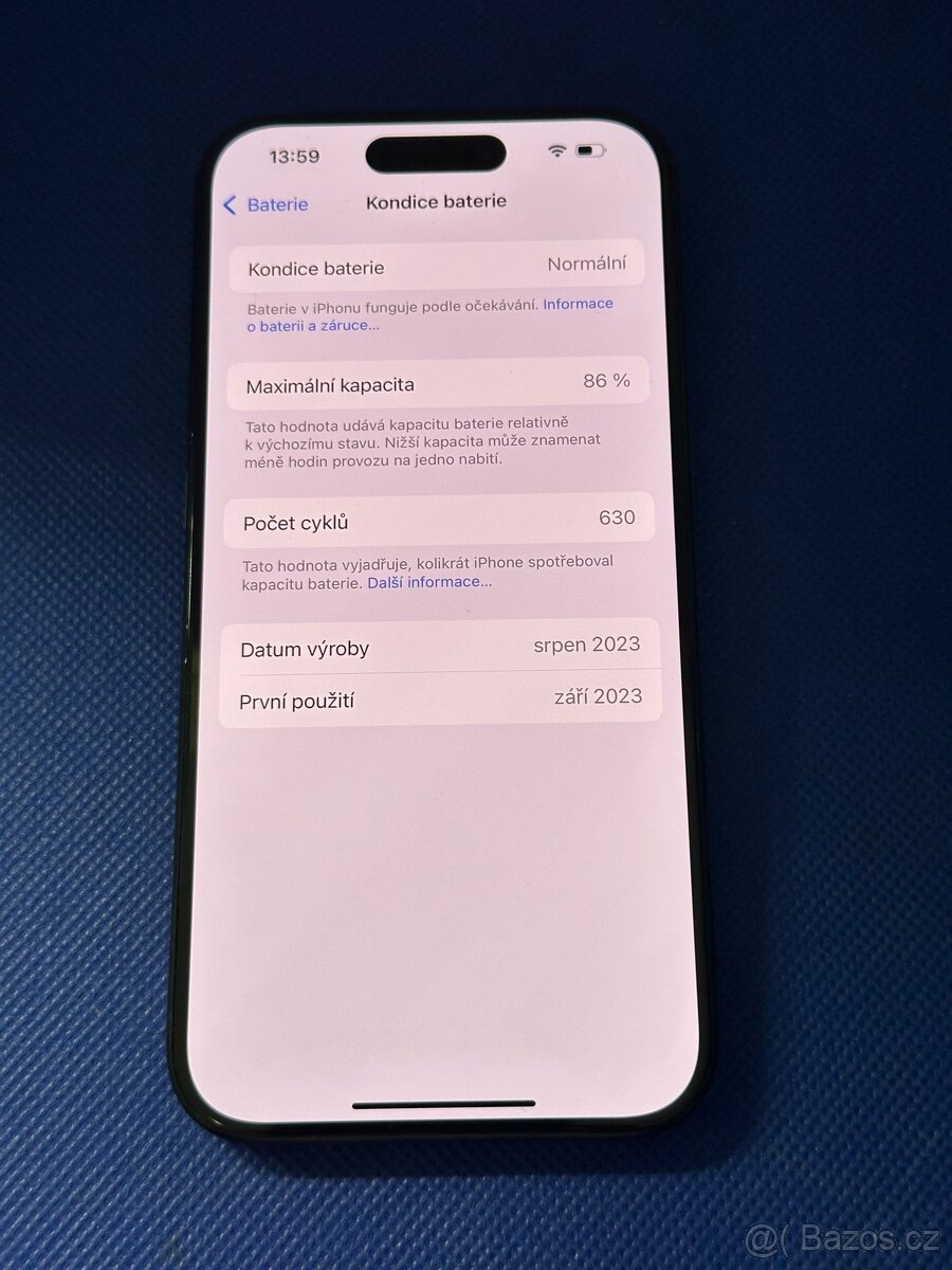 iPhone 15 Pro 256GB Blue Titanium - 5