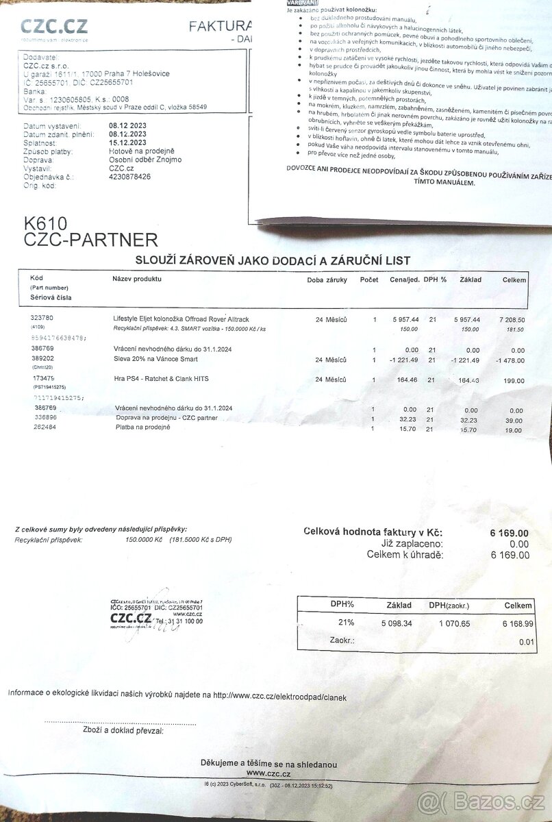 Hoverboard/Kolonožka Rover Alltrack - 5