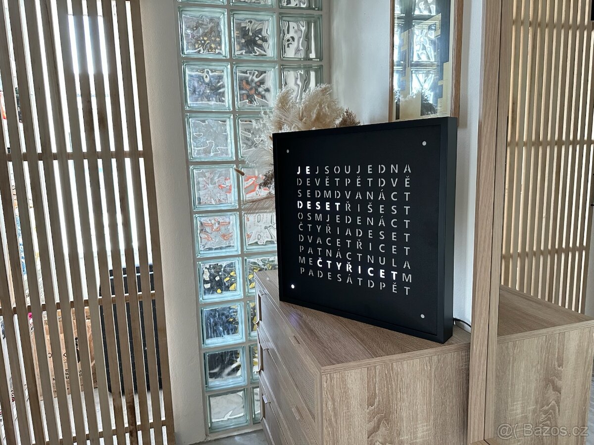 Slovní hodiny (word clock) velké - 5