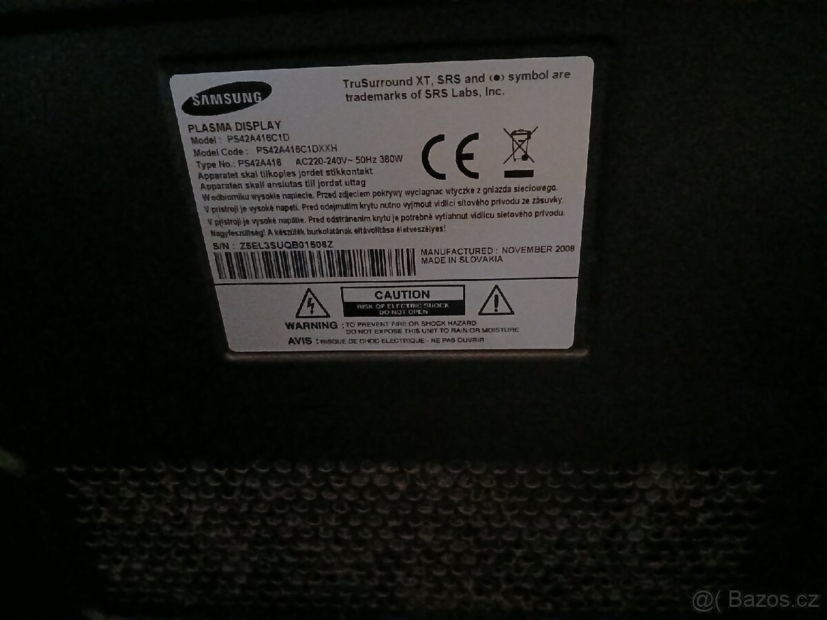 TV Samsung PS42A416 - 5