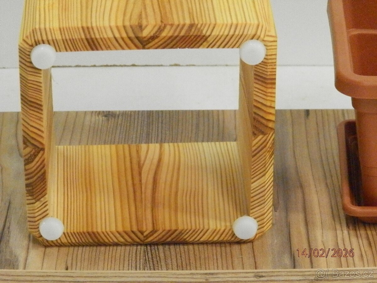 dřevěný kryt, obal,design, květináč - 5