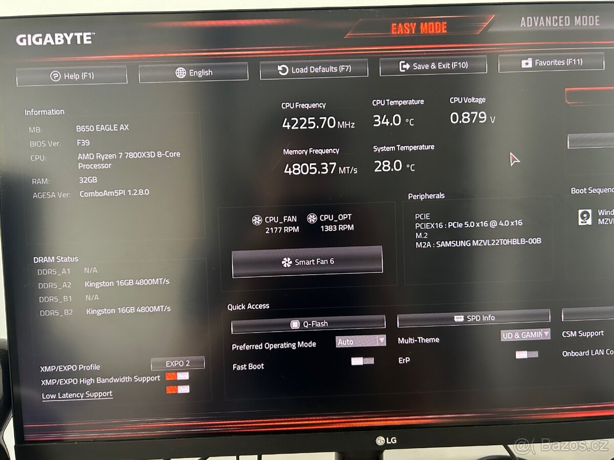 Herní PC s AMD Ryzen 7 7800X3D a RTX 5070 Ti - 5