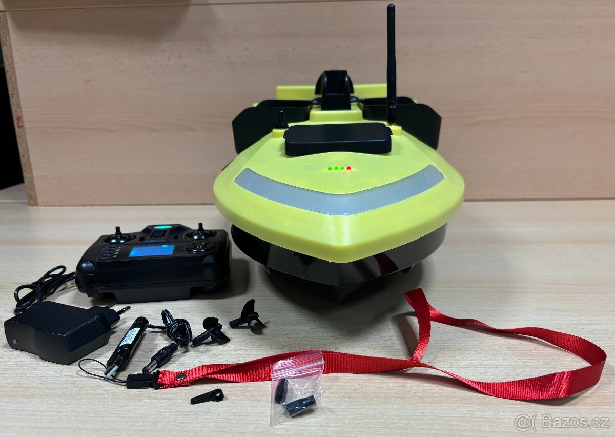 Tříkomorová lodička s GPS s baterií 12000mAh včetně obalu - 5