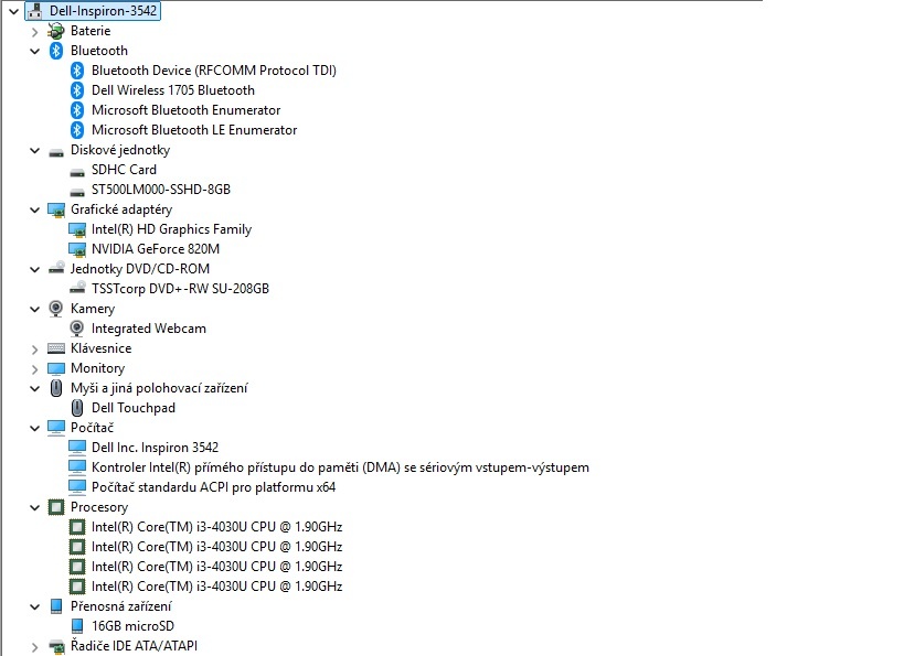 Dell Inspiron 15 3542 i3-4030 8GB 2xGPU 500GB W11Pro Red - 5