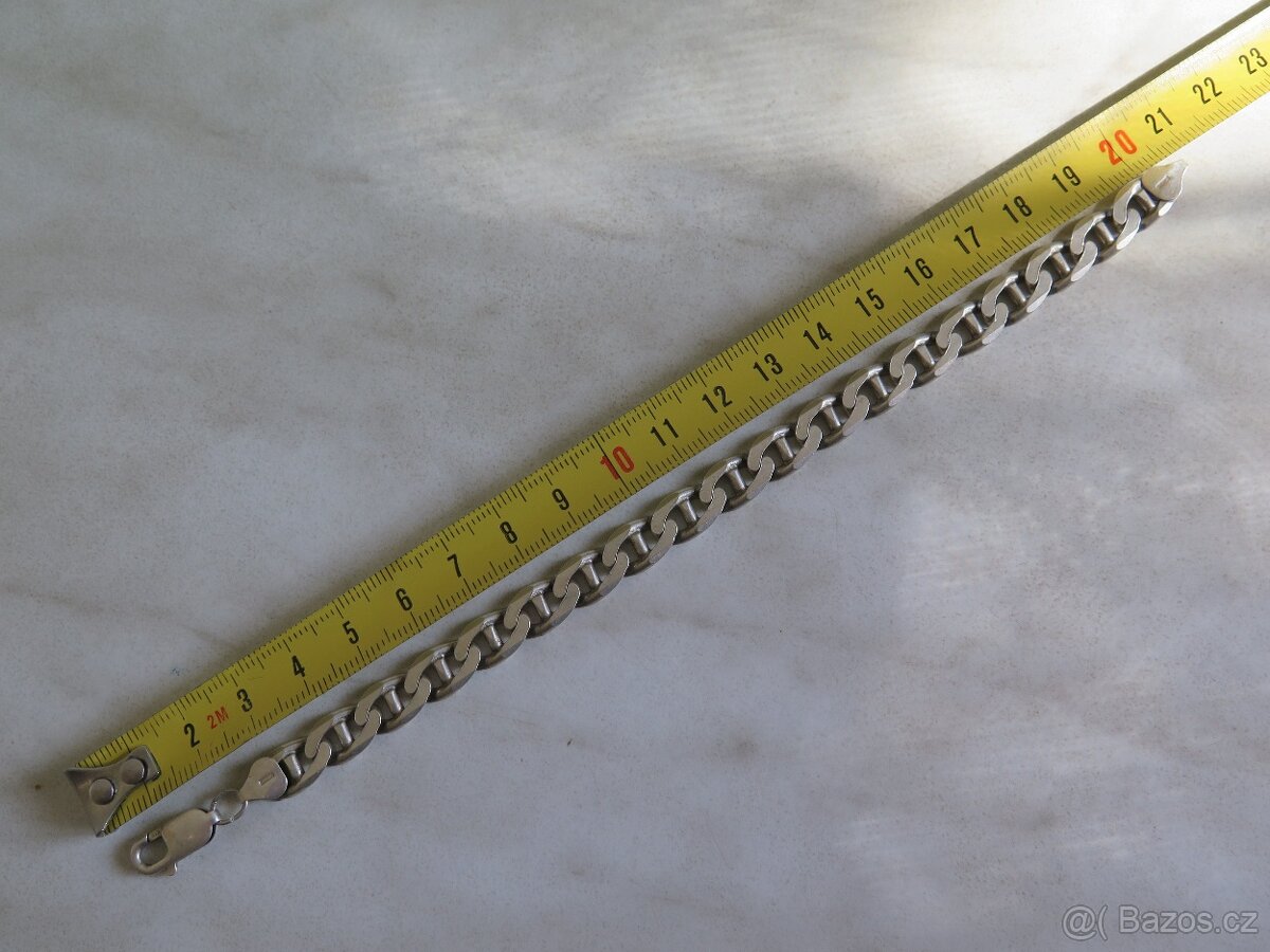 Masivní pánský řetízek a náramek - stříbro 925 - 5