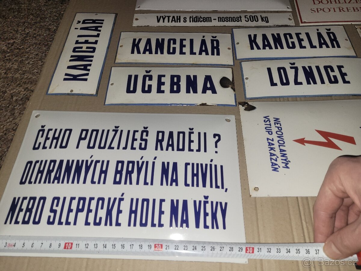 Smaltovaná cedule tabule tabulka - 5