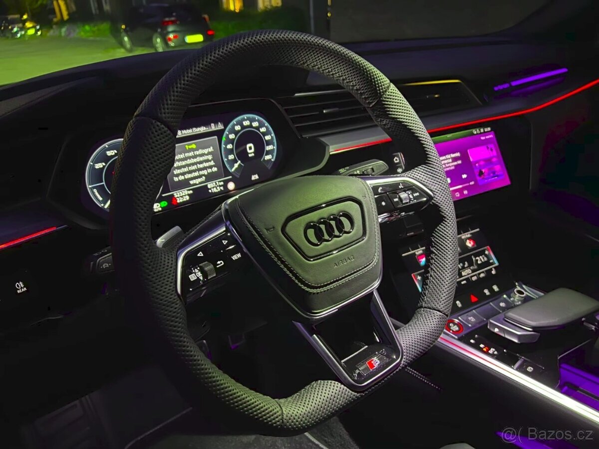 AUDI A6 A7 C8 Q8 S8 ETRON VOLANT kozeny zkoseny / vyhrievany - 5
