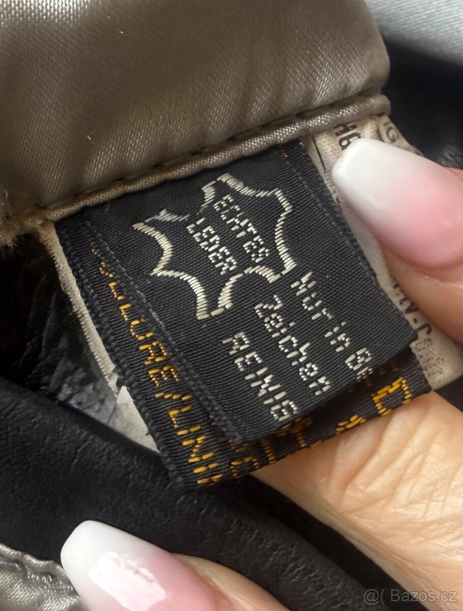 59 kožená bunda, bomber - 5