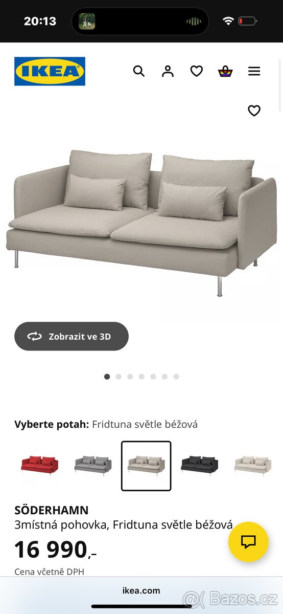 Prodám nádhernou pohovku z Ikea - 5