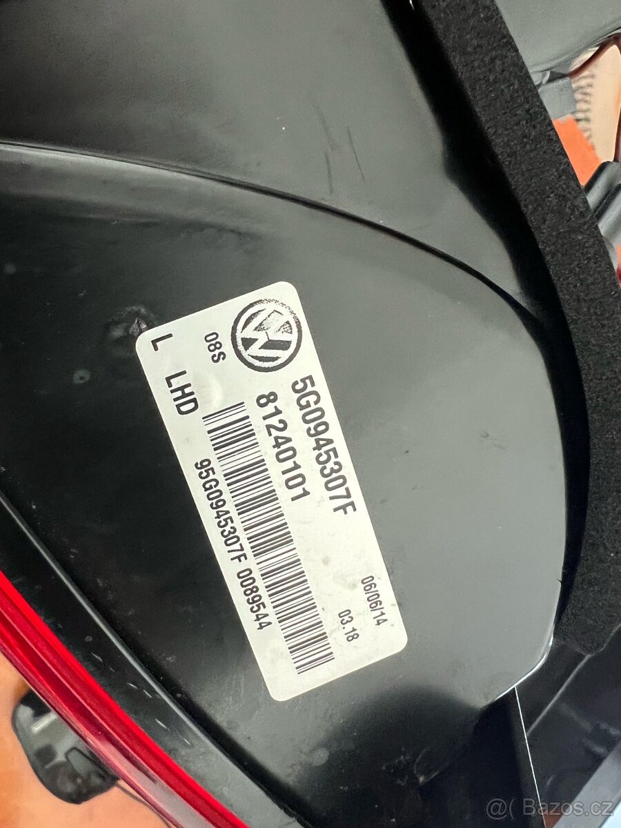 Vw golf 7 zadni led svetla r line hatchback - 5