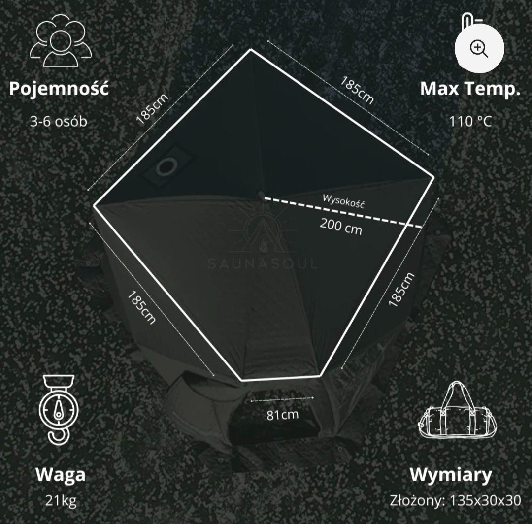Přenosná sauna SanaSoul - 5