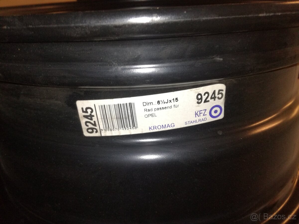 Plechový disk Alcar 6,5x15 5x110 Opel GM 1 ks nový KFZ 9945 - 5