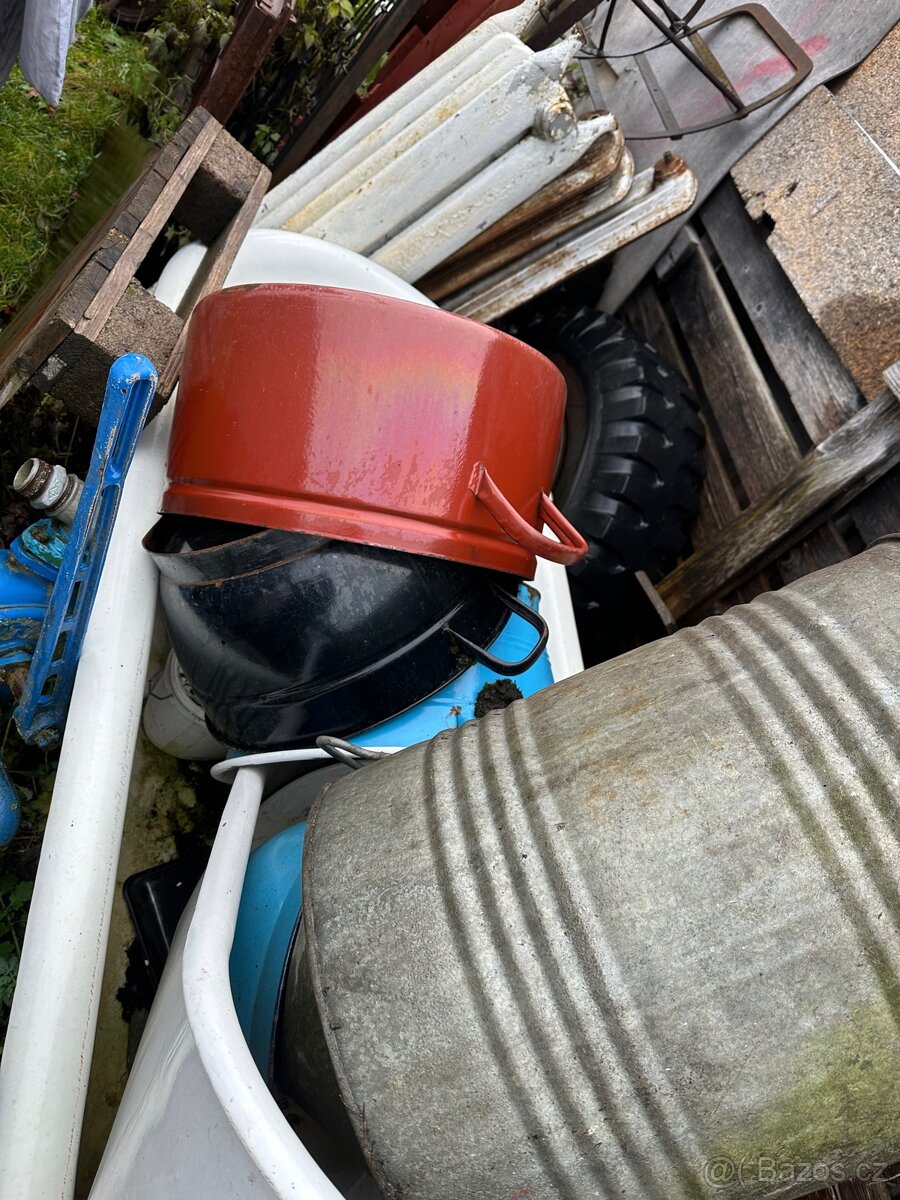 Pozinkované vaničky , konve, soudky - 5