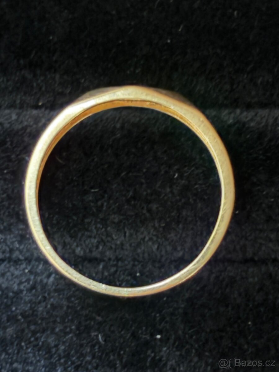 Zlatý dámský prsten 14 kt. 585 váha 1,39g zlato - 5
