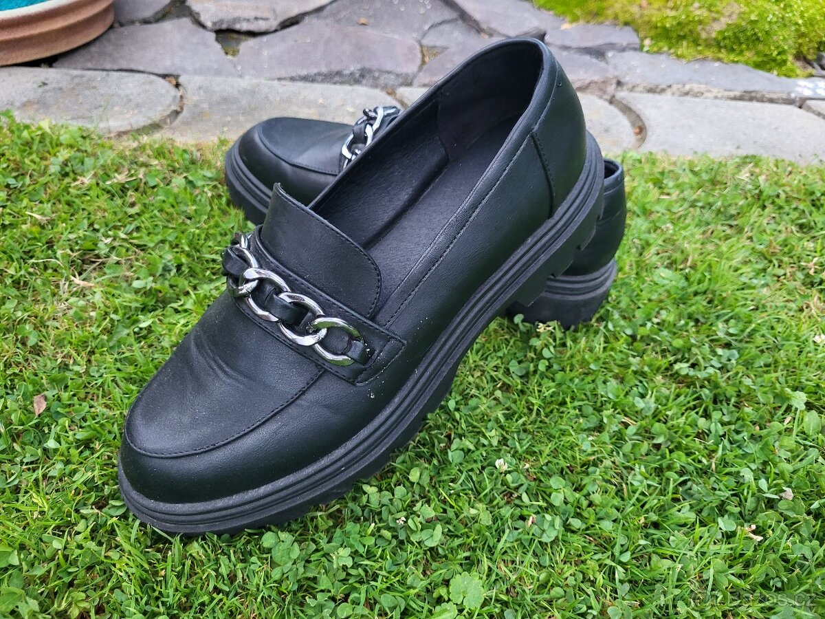 MOKASÍNY zn.CATWALK vel.41 ČERNÉ MODERNÍ - 5