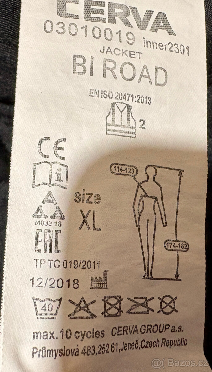 Zimní reflexní bunda zn. Cerva, vel. XL - 5