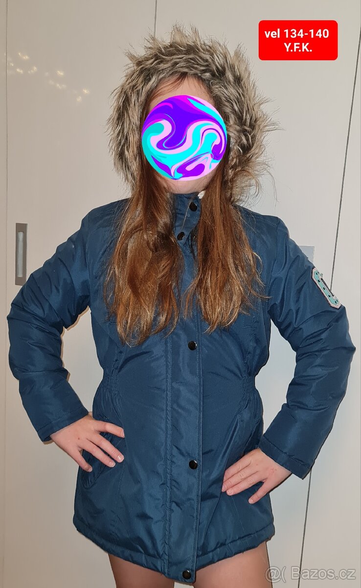 Vel 134-140 dívčí parky, kabáty - 5