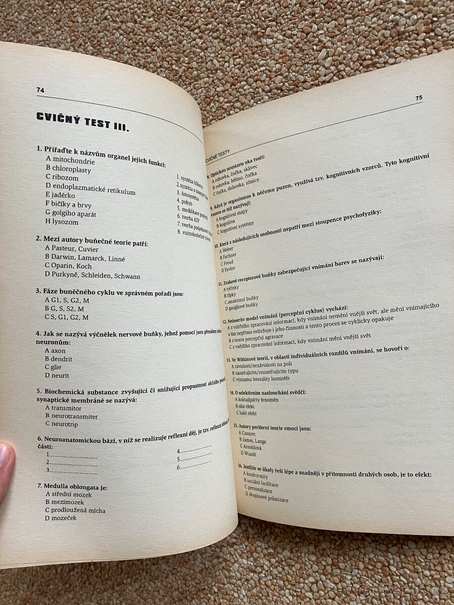 Cvičebnice k přijímačkám na psychologii - 5