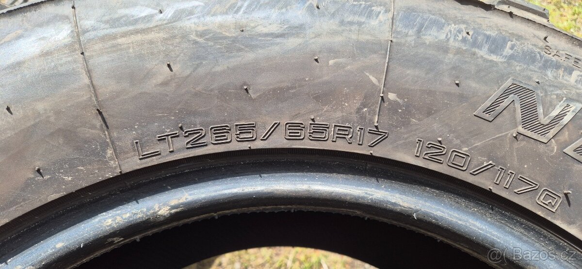 Prodám offroad pneumatiky 265/65 R17 celoroční