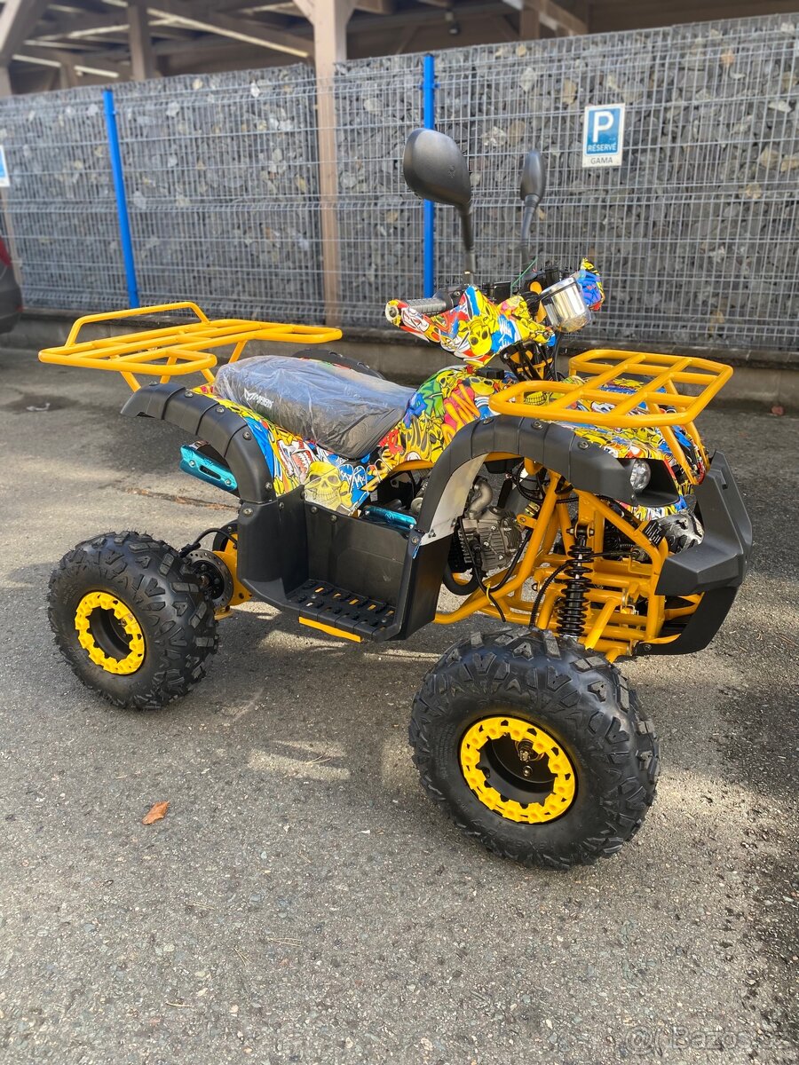 Dětská čtyřkolka Toronto 125cc - žluté grafity - 5