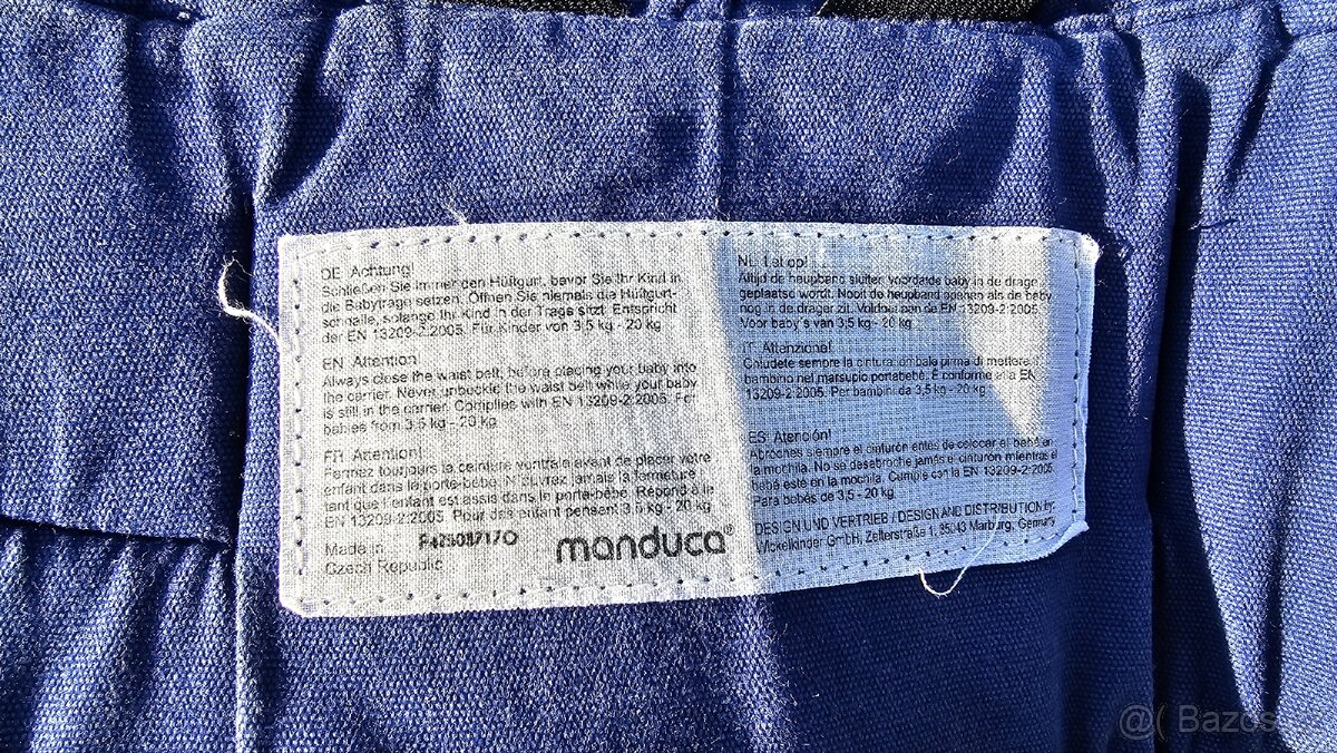 Ergonomické nosítko Manduca od 3,5kg do 20kg - 5