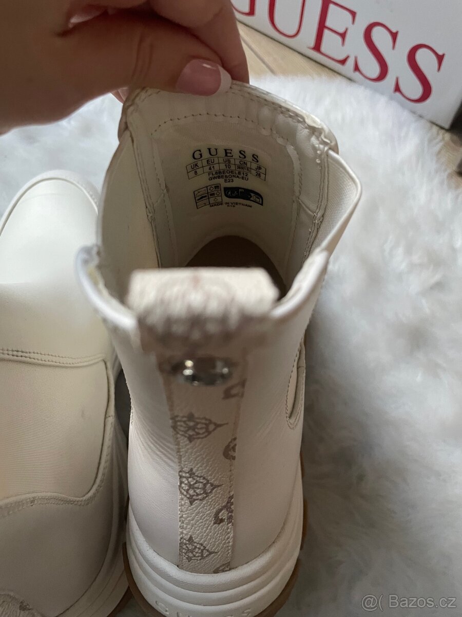 Nove dámské béžové chelsea boty Guess vel. 41 - 5