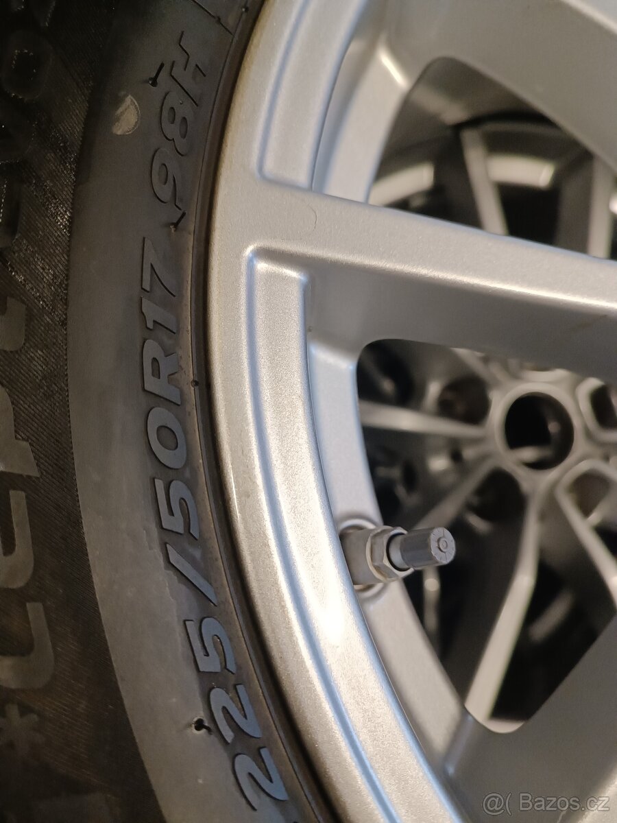 Alu kola 5x112r17 7,5J zimní 225/50r17 Audi A4 B8 A5 - 5