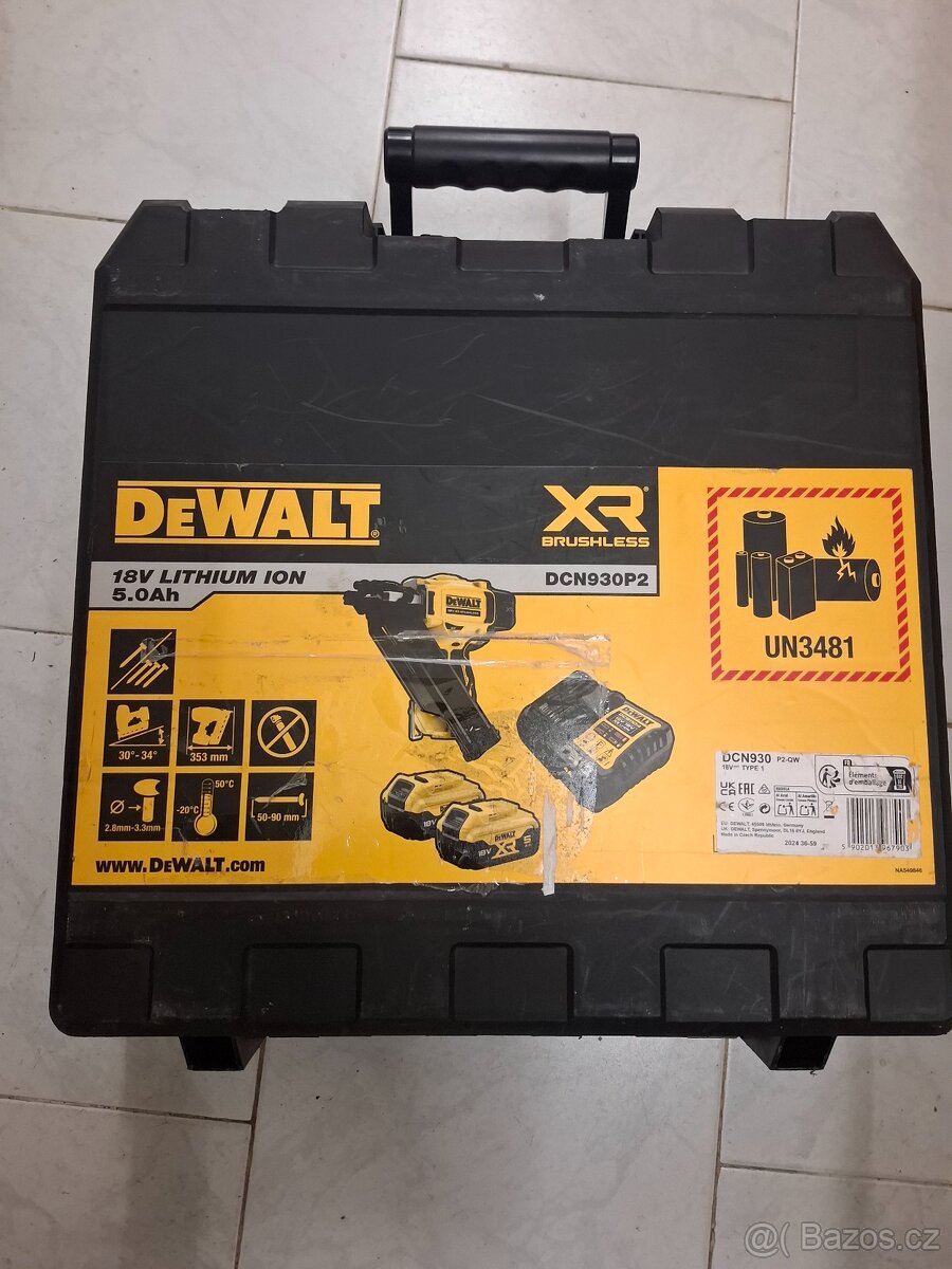 DeWALT DCN930P2 Aku hřebíkovačka - 5