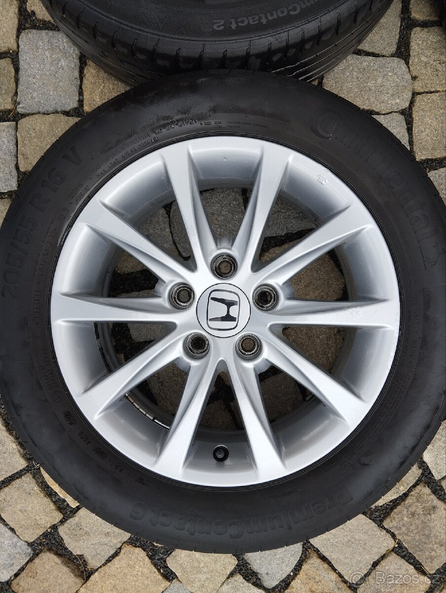 ALU 5x114,3 r16x6,5 ET 45, 205/55/16 Continental - 5