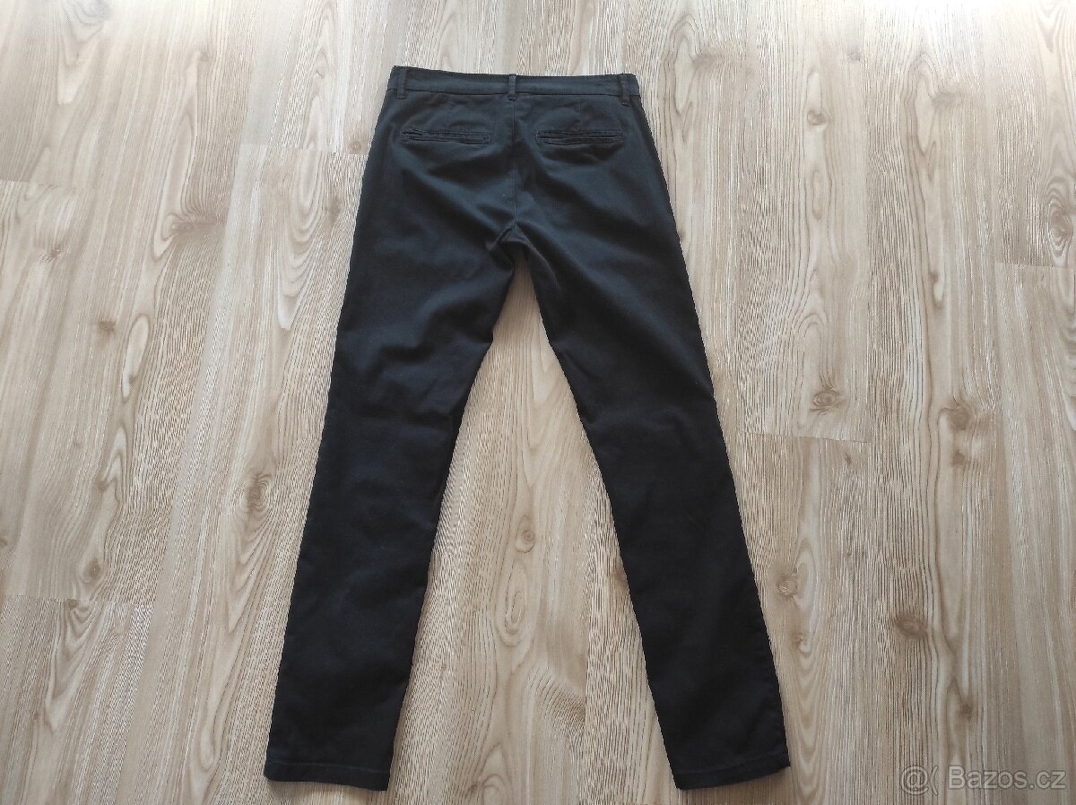 Kalhoty černé na kluka 15-17 let štíhlá postava - 5