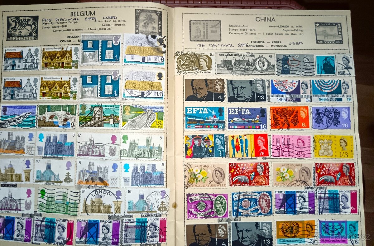 Album-známky-Anglie-královna. - 5