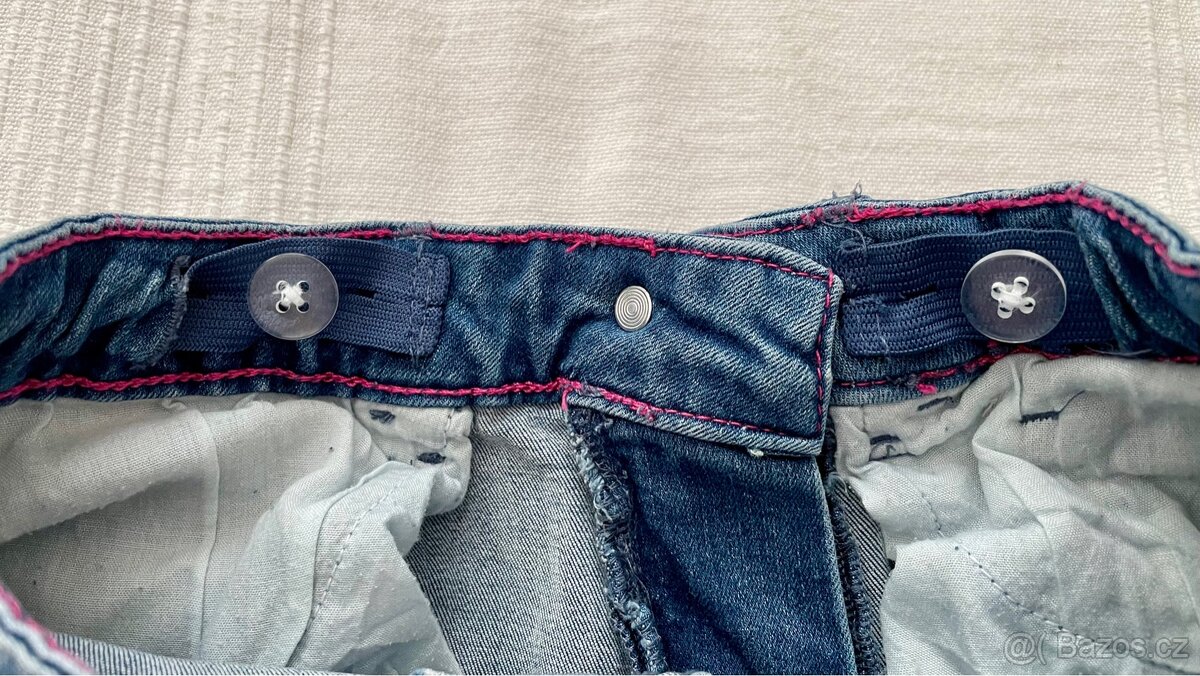 Dívčí skinny jeans, džíny 9-10 let - 5