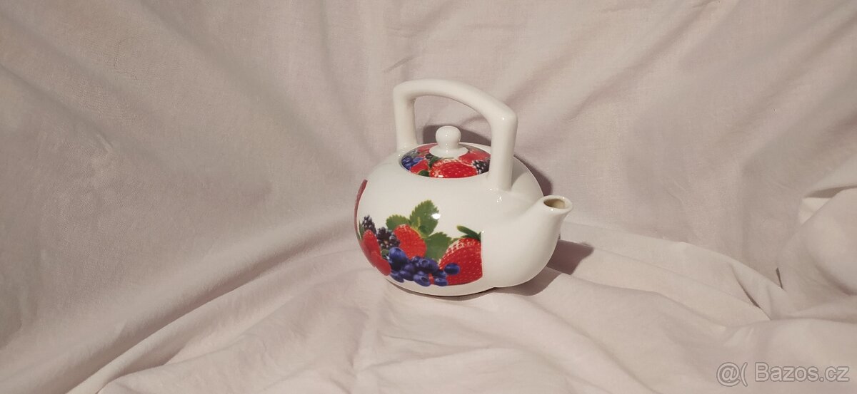 Porcelánová konvička na čaj - 5