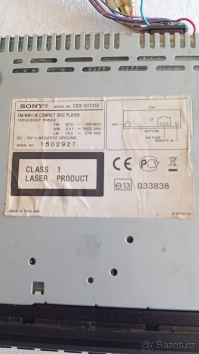 autoradio Sony CDX GT 215 C - 5