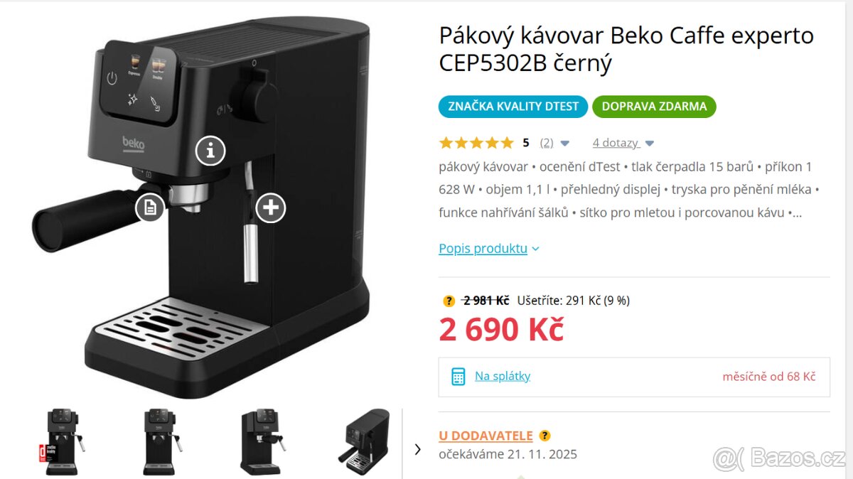 Beko CEP 5302B osobní předání Slušovice/Zlín - 5