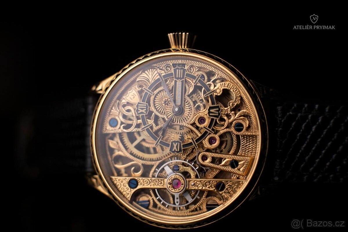 Jedinečné starožítné 8-denní hodinky HEBDOMAS 1900 - 5