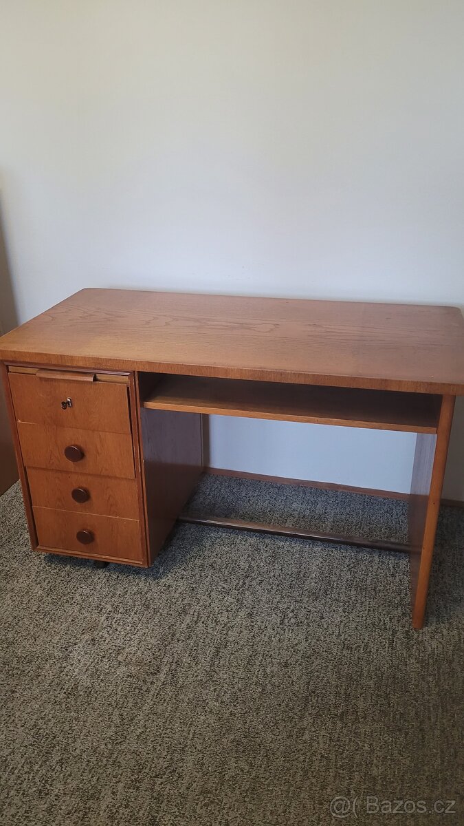 Retro psaci stůl + židle - 5