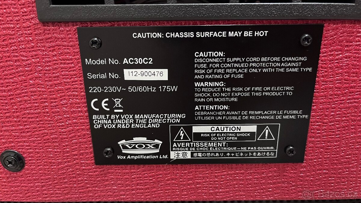 Vox AC 30 C2 Limited Red - 5