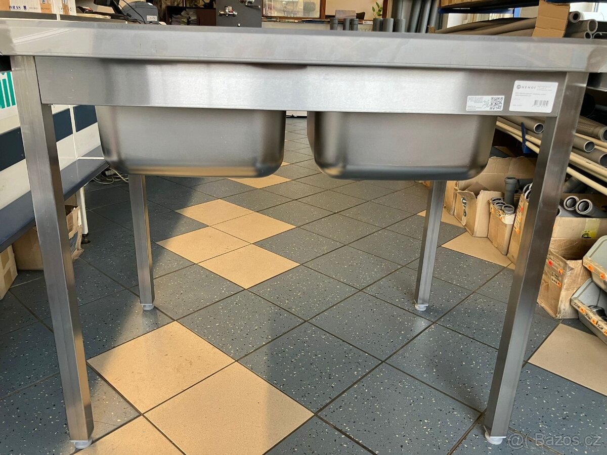 Nerezový dvoudřez samostatně stojécí - 5