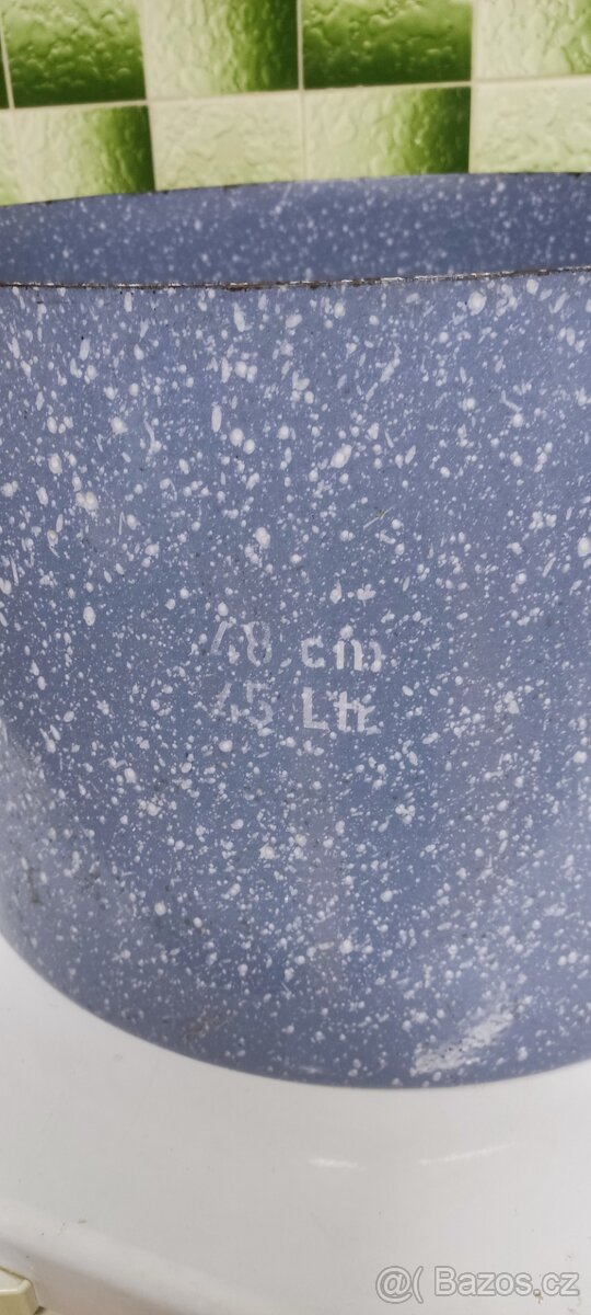 Hrnec smaltovaný 45 l, hrnec malovaný - 5