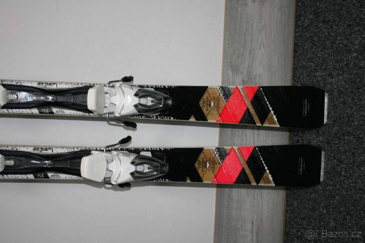 dámske lyže 156 cm , drevené jadro - 5