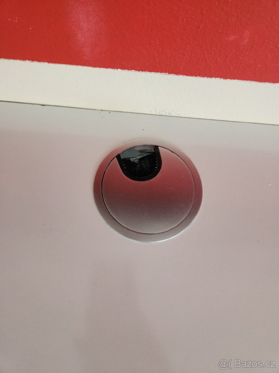 Tv stolek bílý lesk - 5