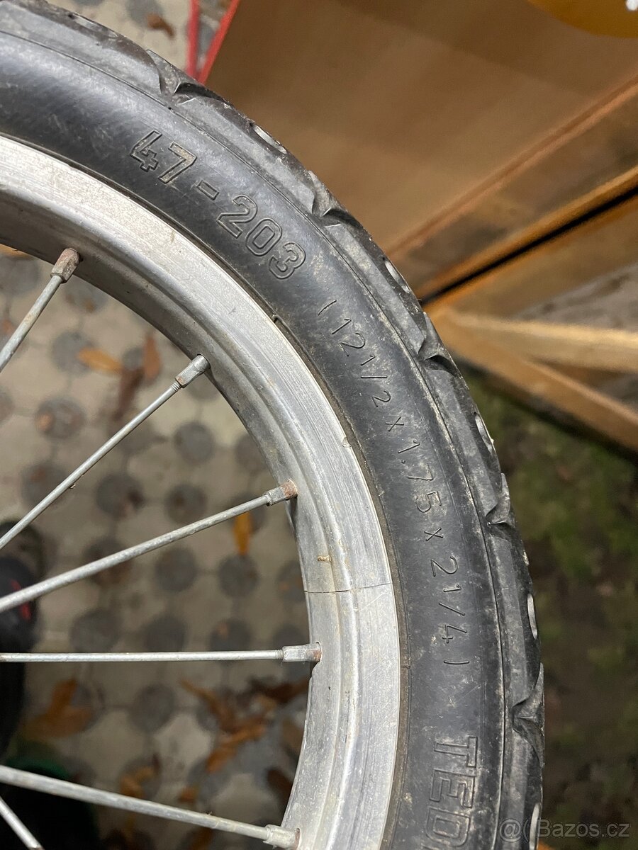 Dětské odrážedlo 12" zelené - 5