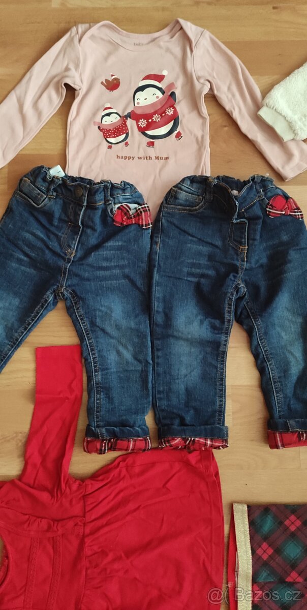 Vánoční oblečení vel. 86 - 5