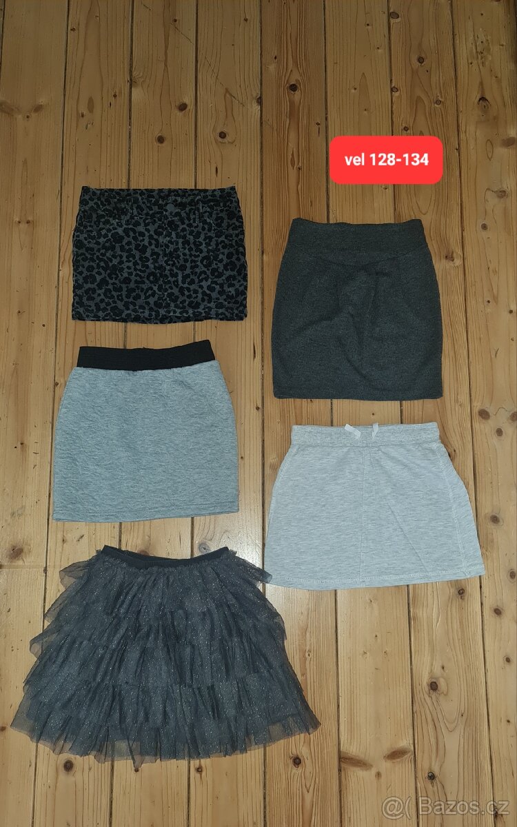 Vel 122-128 - dívčí - šaty,sukně,trička,leginy.... - 5